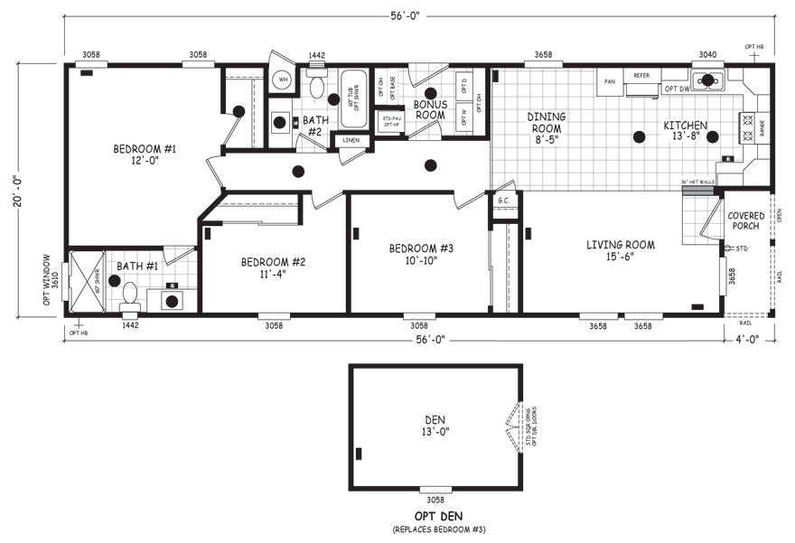 Clairidge 20 X 56 1120 Sqft Mobile Home Factory Expo Outlet Center clairidge-20-x-56-1120-sqft-mobile-home-factory-expo-outlet-center